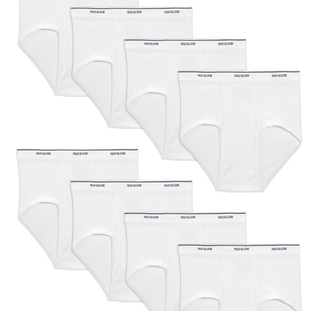 Fruit of the Loom Men's Classic White Briefs XXL